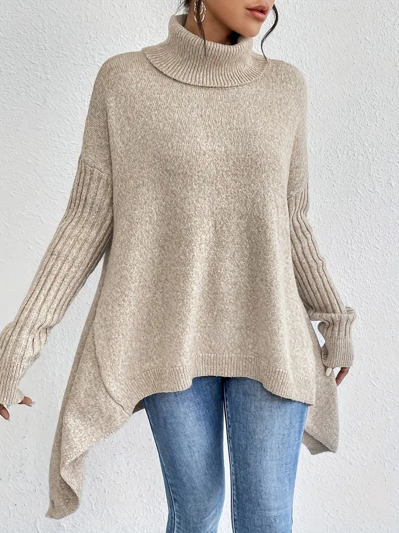 Brygida | Elegancki sweter z golfem