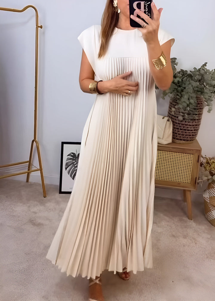 Simone™ | Plisowana, elegancka sukienka letnia
