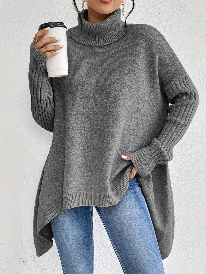 Brygida | Elegancki sweter z golfem