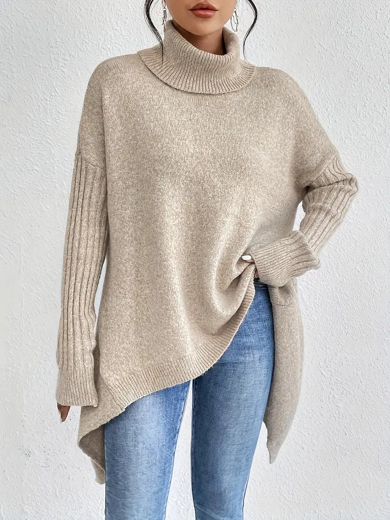 Brygida | Elegancki sweter z golfem