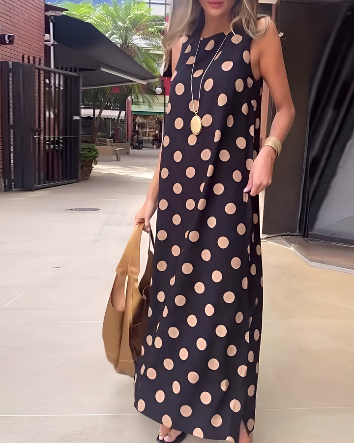 Roxane™ | Maxi sukienka w groszki