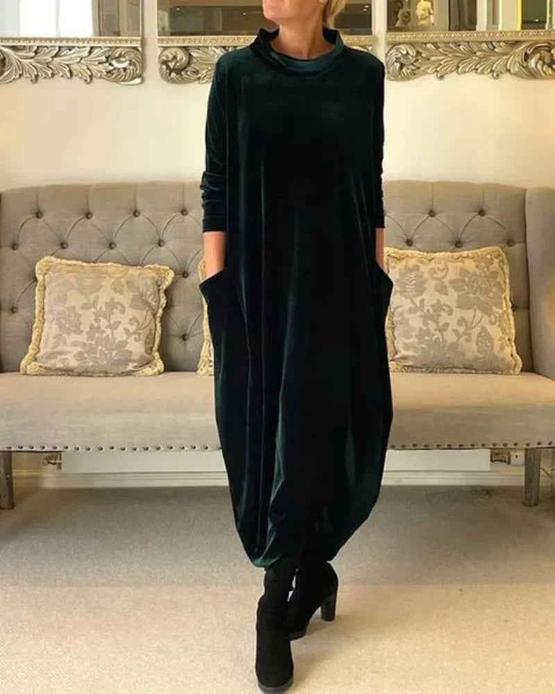 Elżbieta | Ciepła i elegancka sukienka zimowa