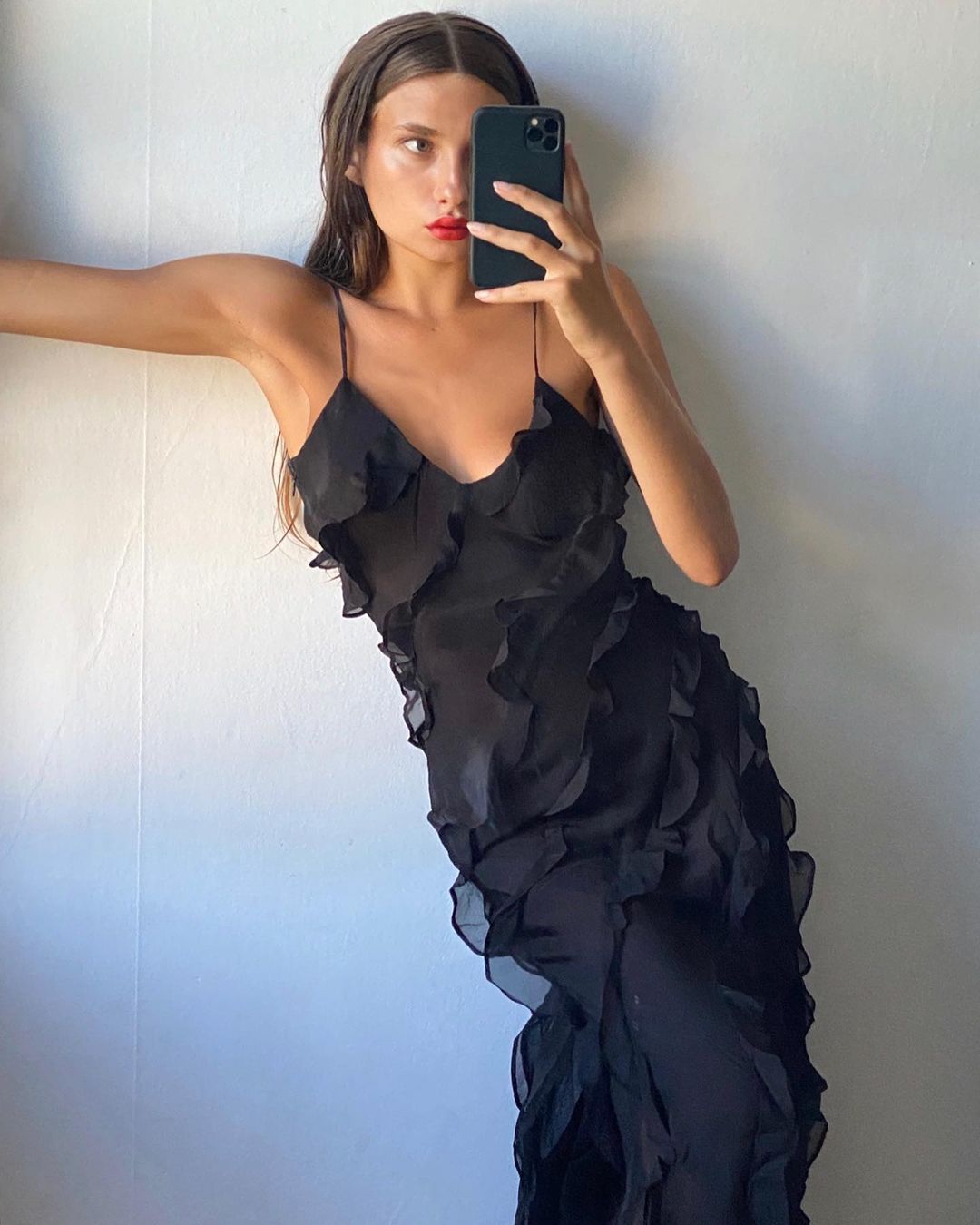 Zara - Sukienka z falbanami