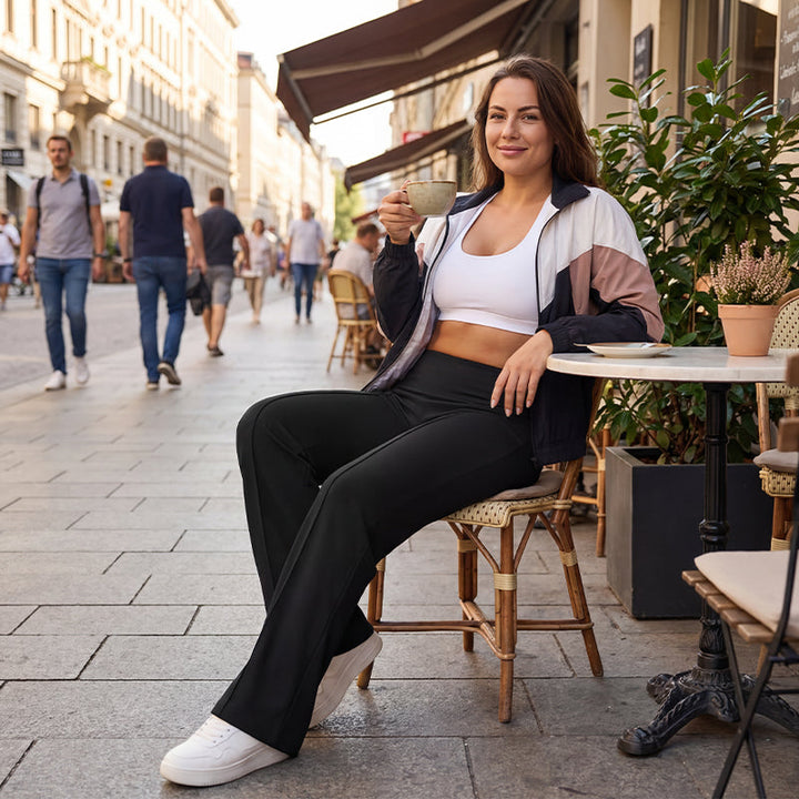 💗50% ZNIŻKI💕Damskie Spodnie Casual z Wysokim Stanem i Szerokimi Nogawkami