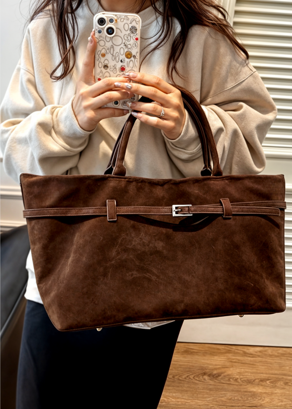 Celeste Suede BB Bag