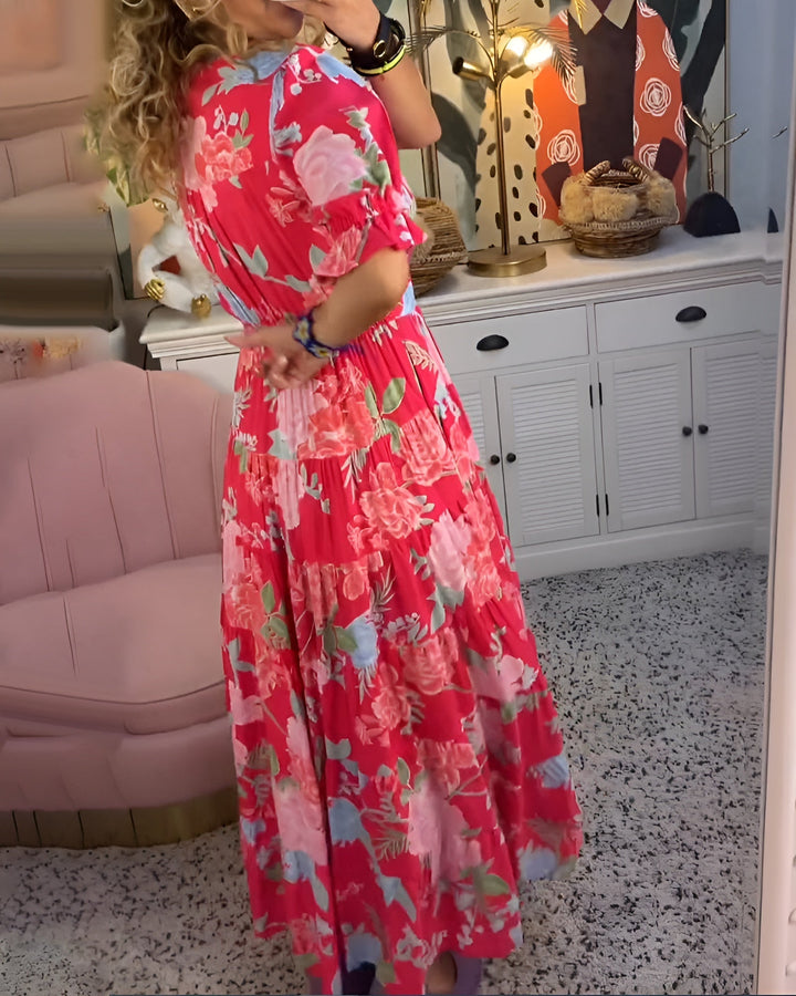Carine™ | Sukienka w kwiaty z kieszeniami