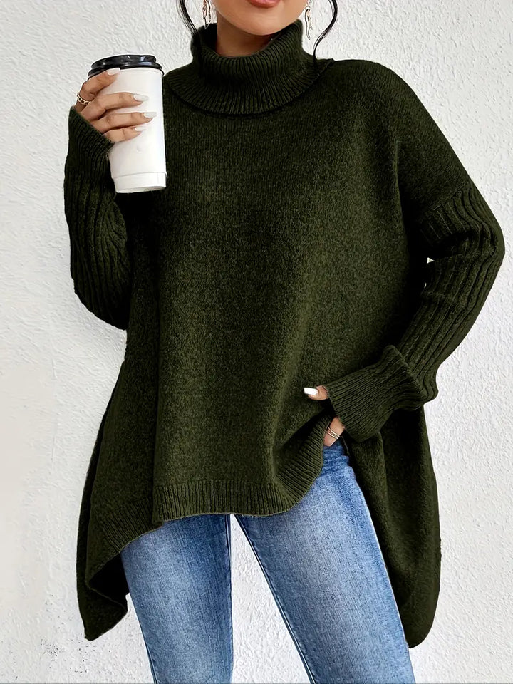 Brygida | Elegancki sweter z golfem