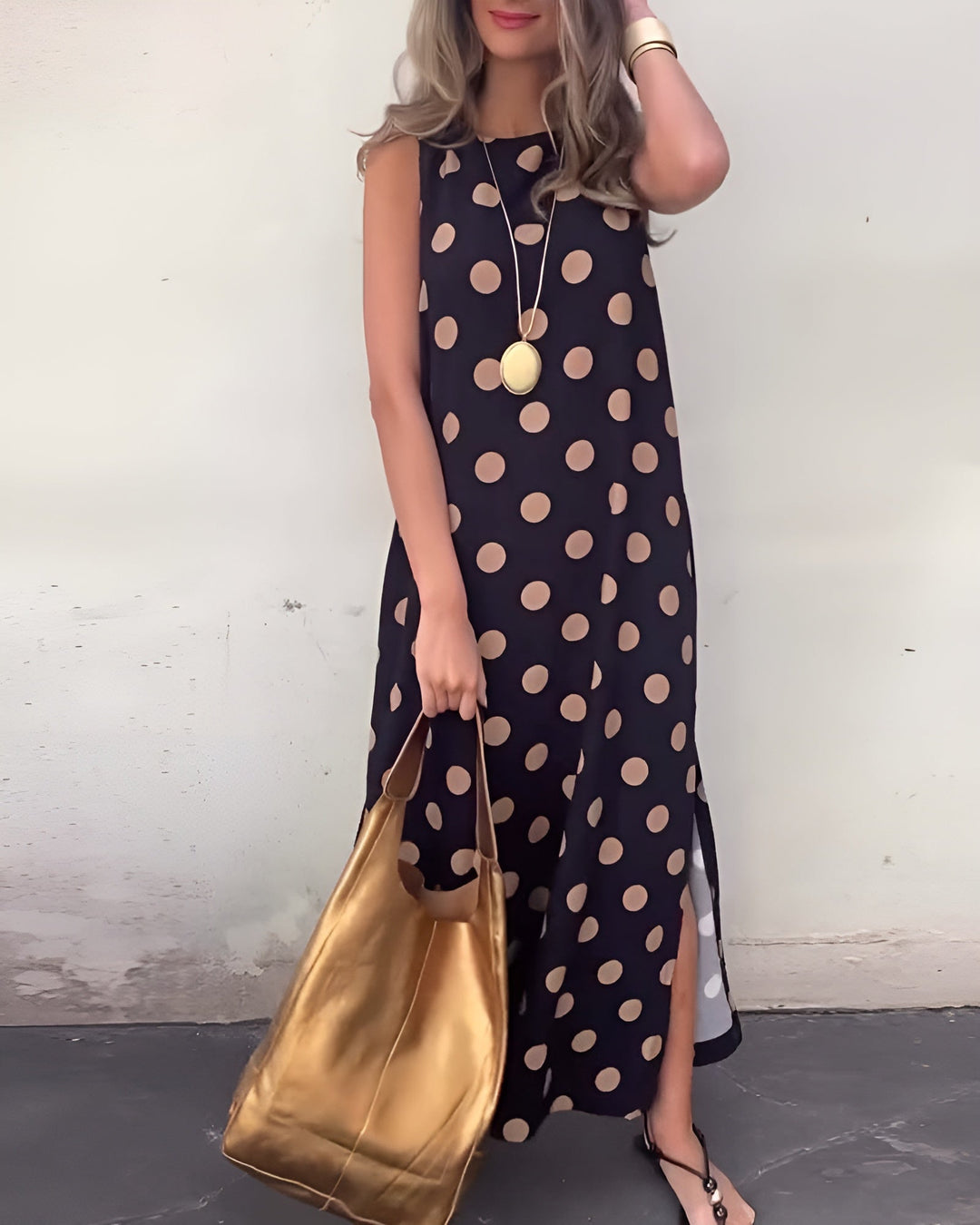 Roxane™ | Maxi sukienka w groszki