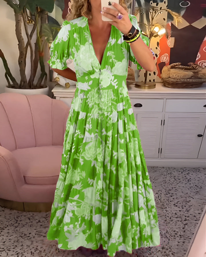 Carine™ | Sukienka w kwiaty z kieszeniami