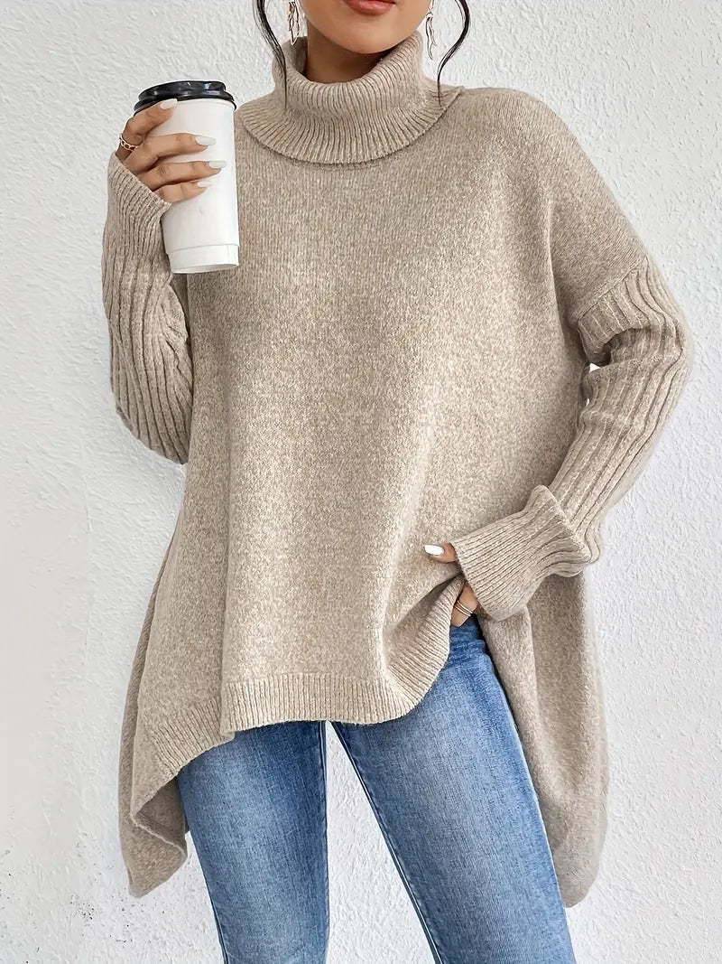 Brygida | Elegancki sweter z golfem
