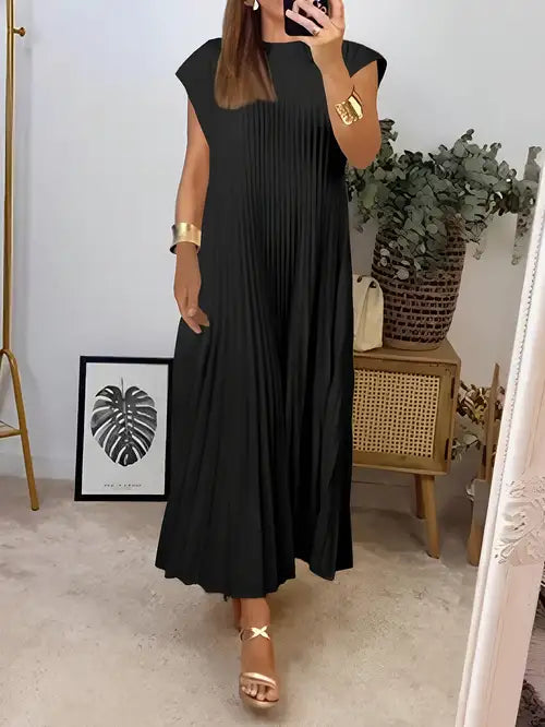Simone™ | Plisowana, elegancka sukienka letnia