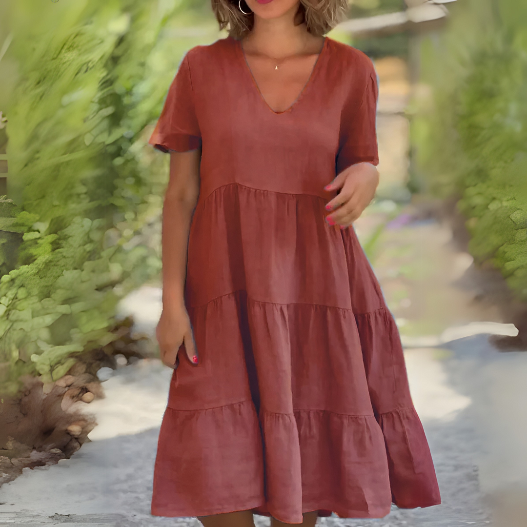 Luce™ | Lekka sukienka z dekoltem w serek