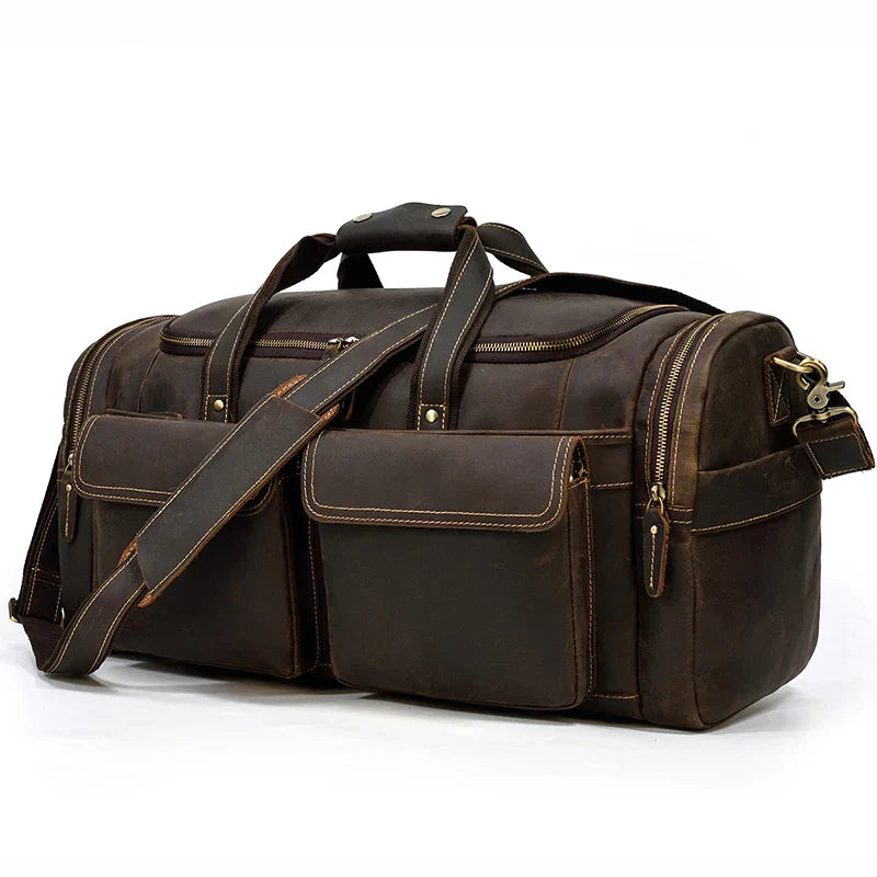 Torba Duffle Ronan Vale™ z Prawdziwej Skóry