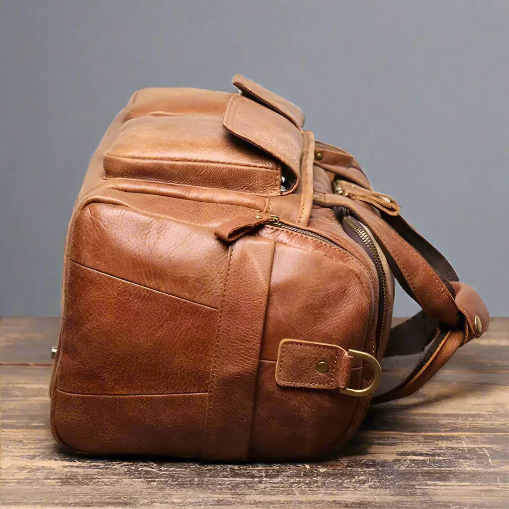 Torba Duffle Ronan Vale™ z Prawdziwej Skóry