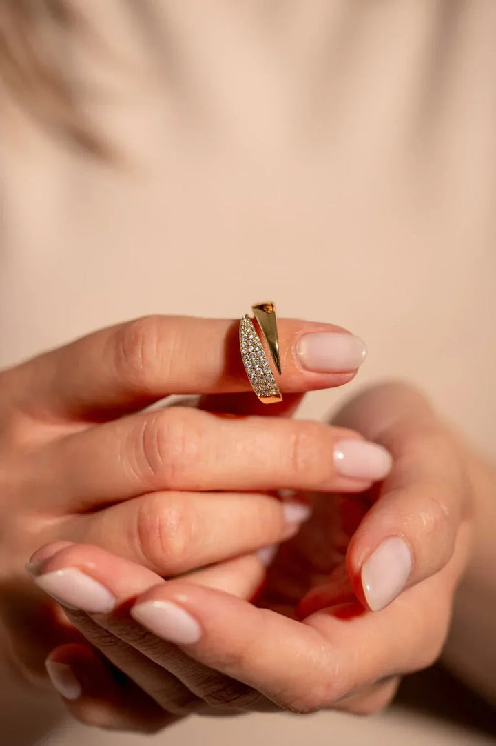 Leyna™ | Elegancki pierścionek „Haven” nowoczesny design