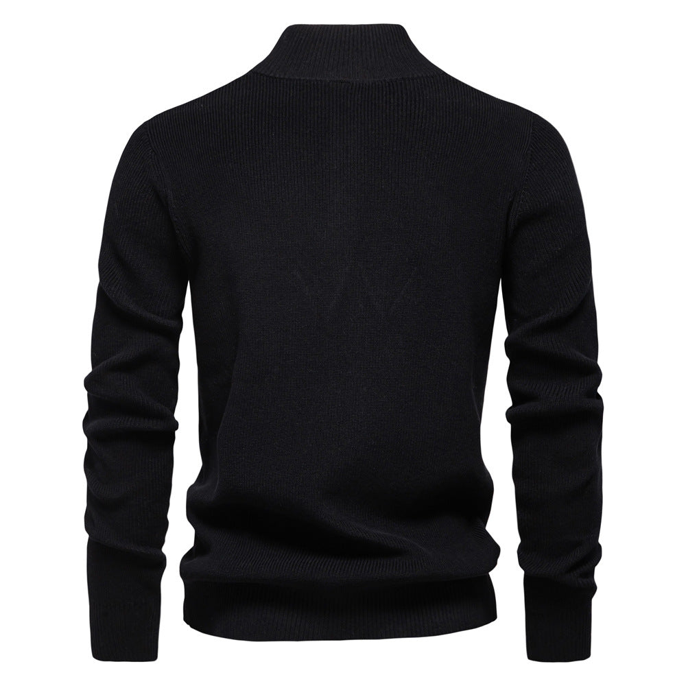 Witold | Elegancki męski sweter z guzikiem
