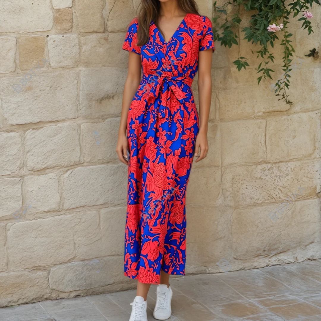 Florencji™ | Kolorowa sukienka letnia maxi