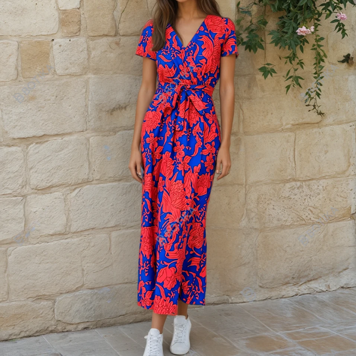 Florencji™ | Kolorowa sukienka letnia maxi