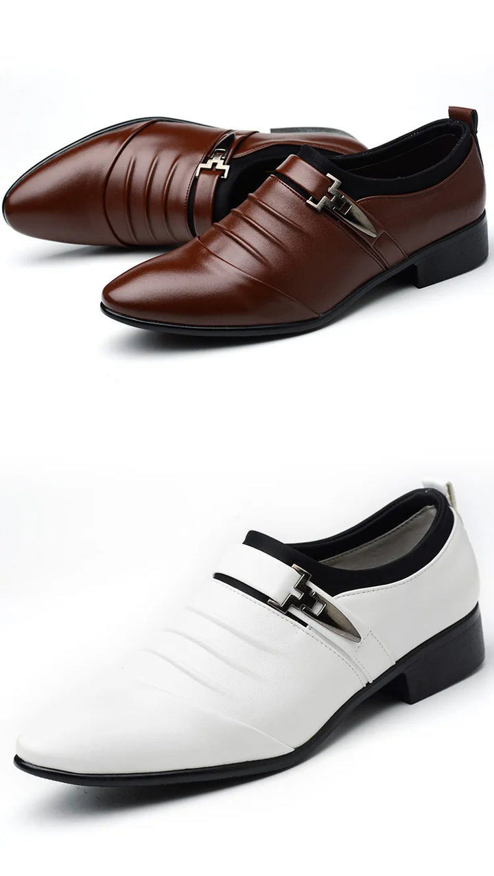 JULIAN™ | Luksusowe Męskie Buty Oxford z Bawełny i Skóry - Eliza©