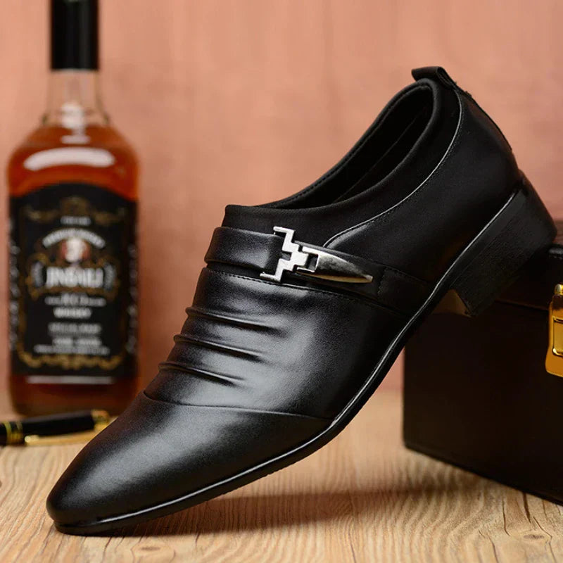 JULIAN™ | Luksusowe Męskie Buty Oxford z Bawełny i Skóry - Eliza©
