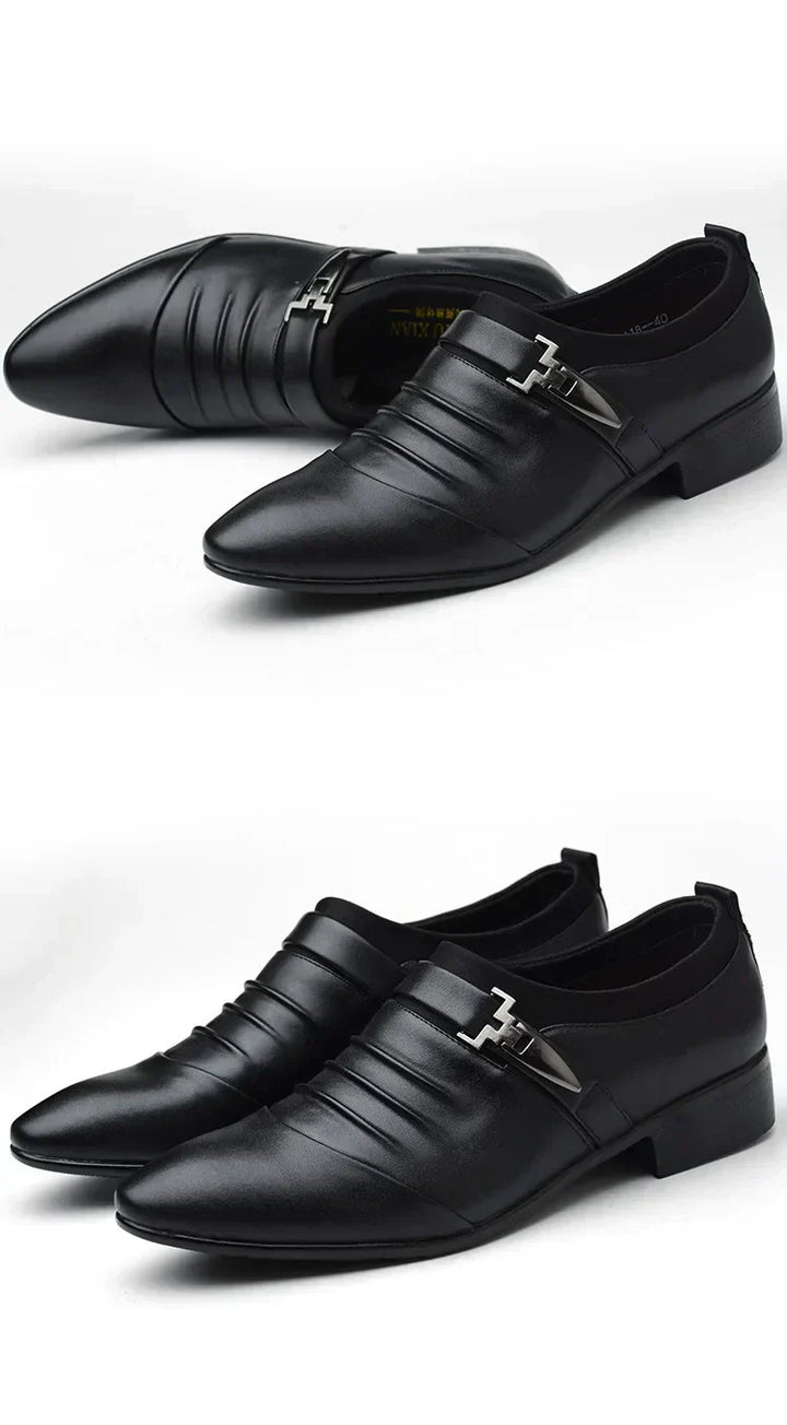 JULIAN™ | Luksusowe Męskie Buty Oxford z Bawełny i Skóry - Eliza©