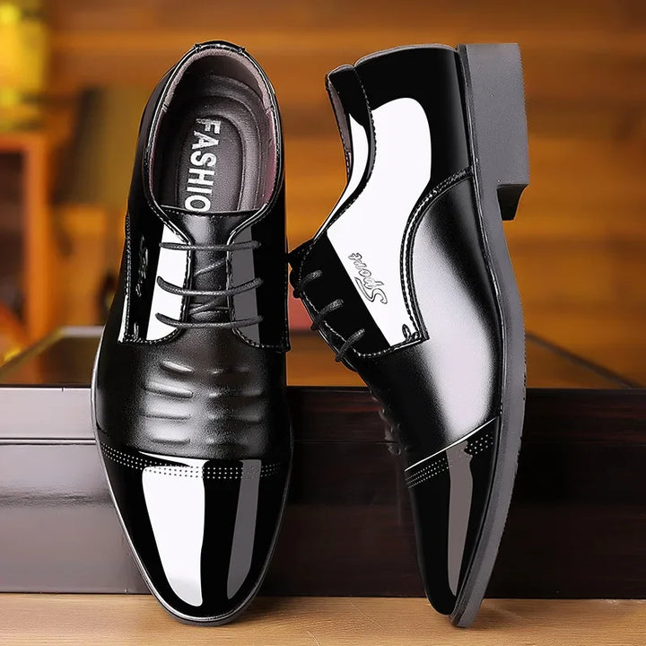 OLIVER™ | Męskie Polerowane Lakkowe Buty Oxford - Eliza©