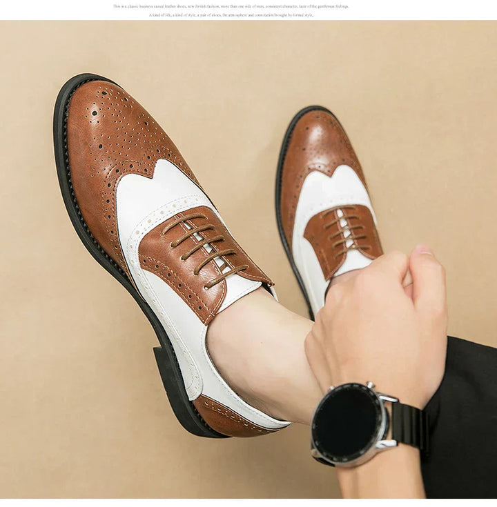 MARIO™ | Klasyczne Włoskie Oxfordy z Monk Strap - Eliza©