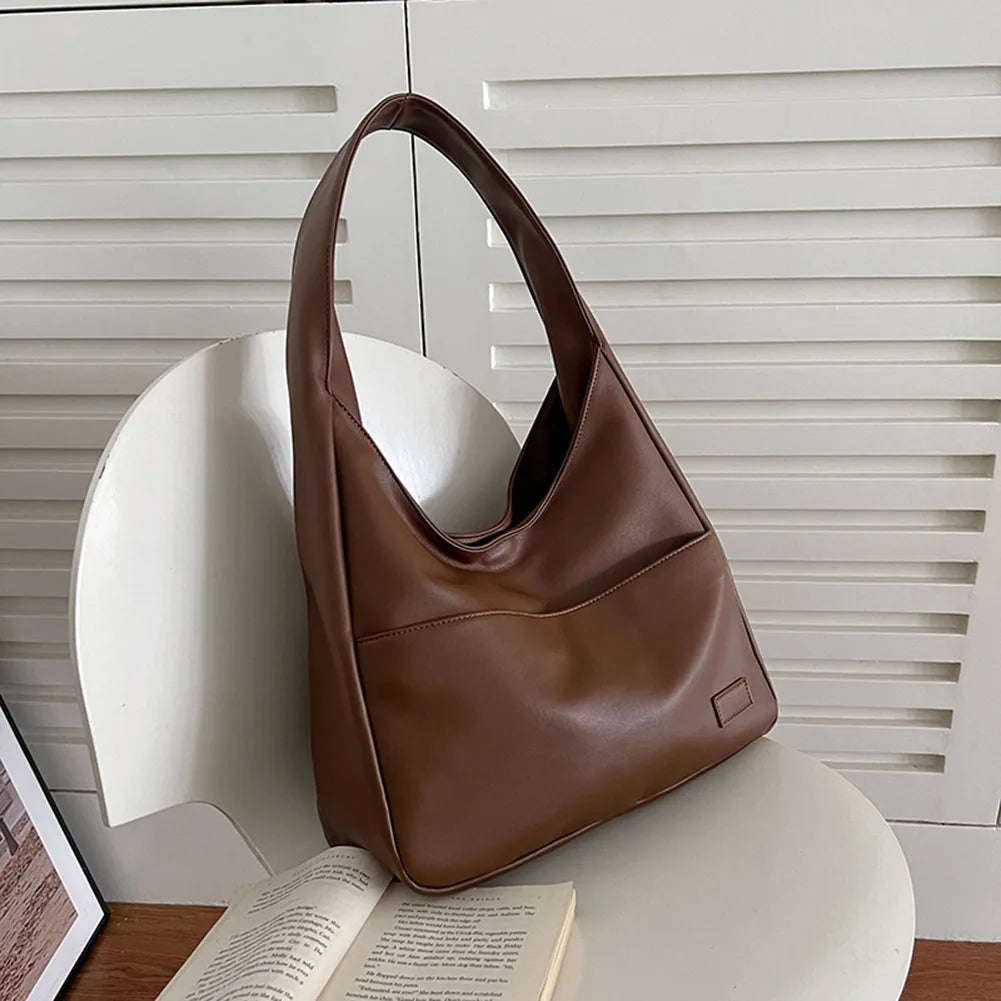 Liv™ - Luźna torba hobo w stylu skórzanym