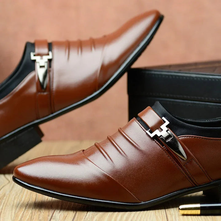 JULIAN™ | Luksusowe Męskie Buty Oxford z Bawełny i Skóry - Eliza©