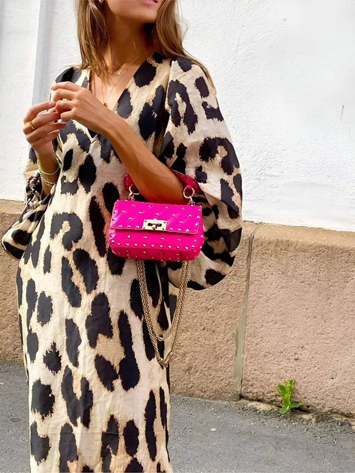 Elodie™ | Letnia sukienka w lisie wzory