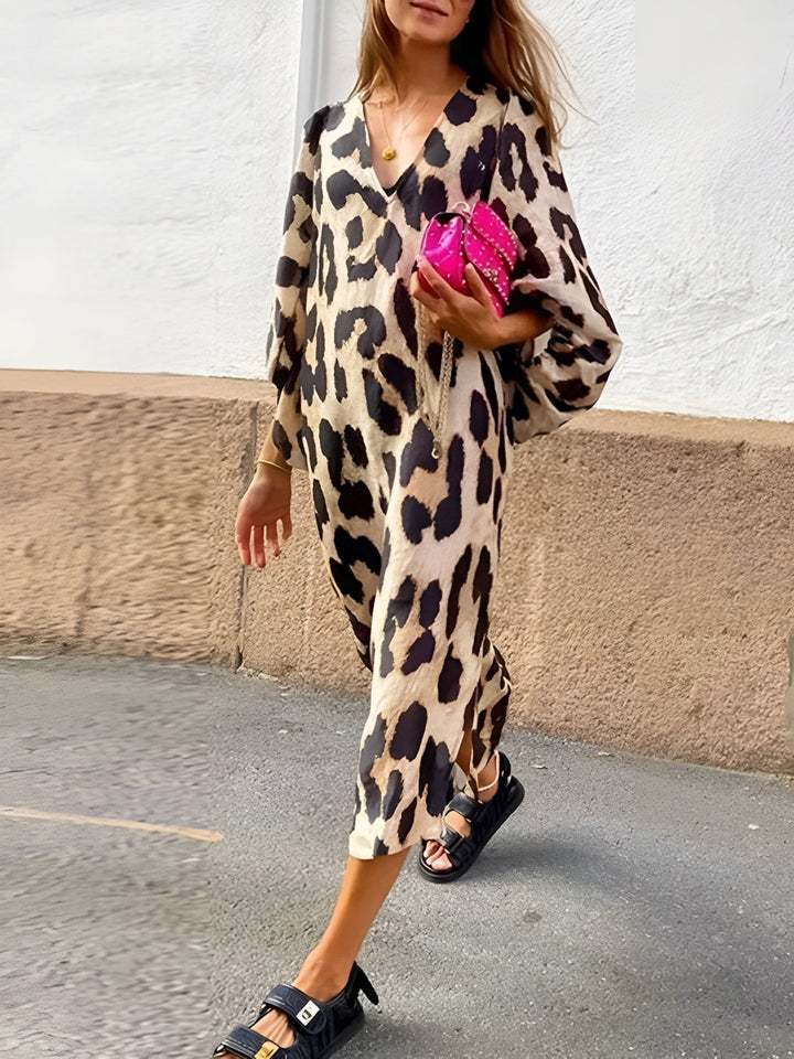 Elodie™ | Letnia sukienka w lisie wzory
