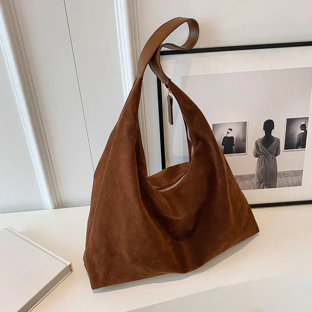 Liv™ - Luźna torba hobo w stylu skórzanym