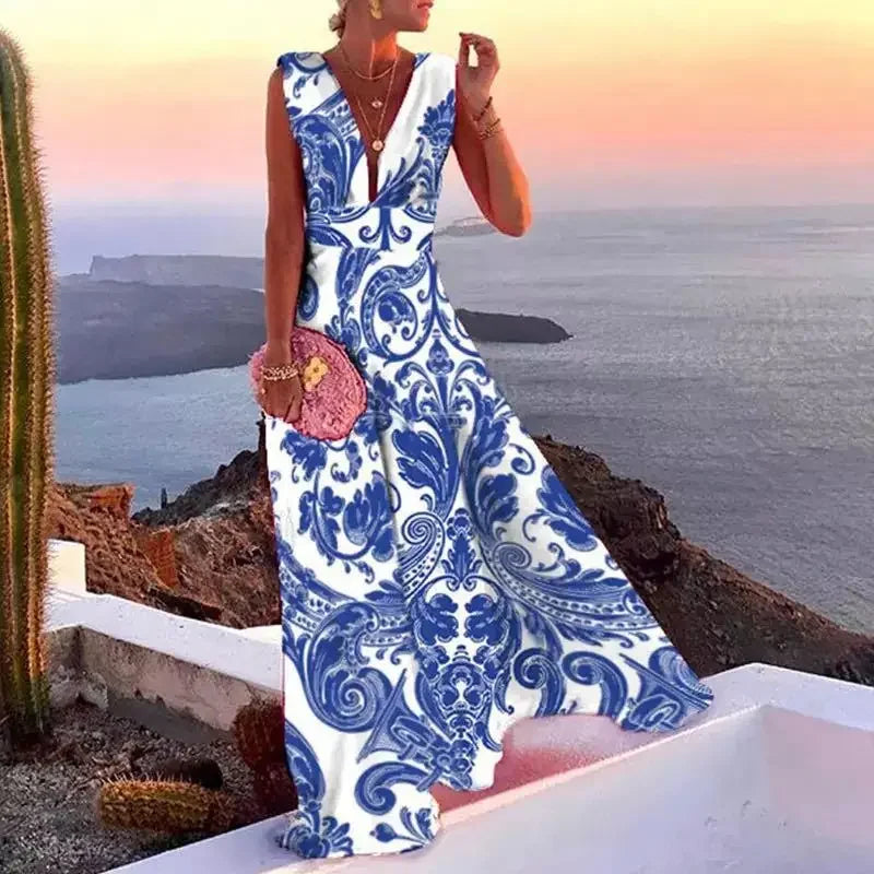 Eliza™ | Francuska szykowna sukienka bez rękawów