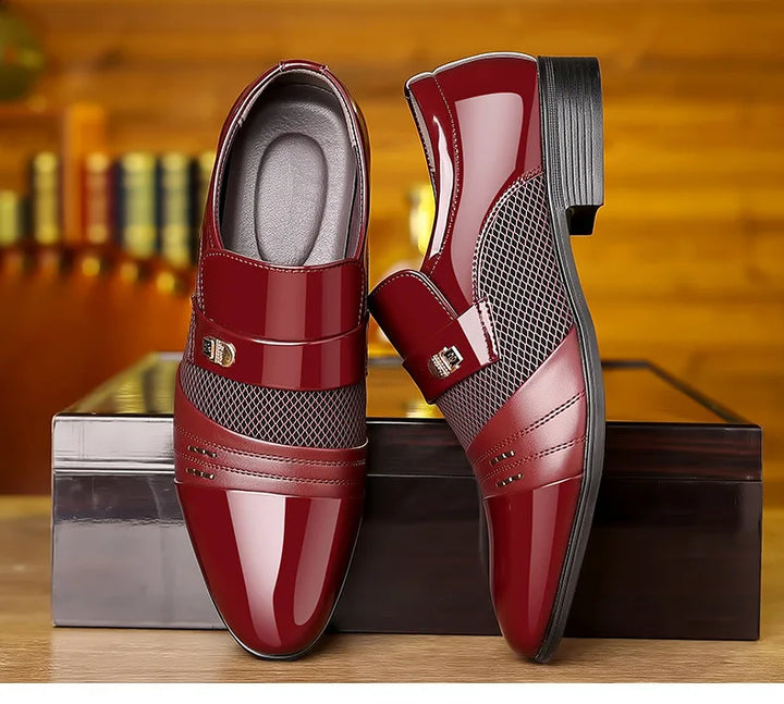 MILO™ | Męskie Sneakersy Skórzane z Grubą Podeszwą - Eliza©