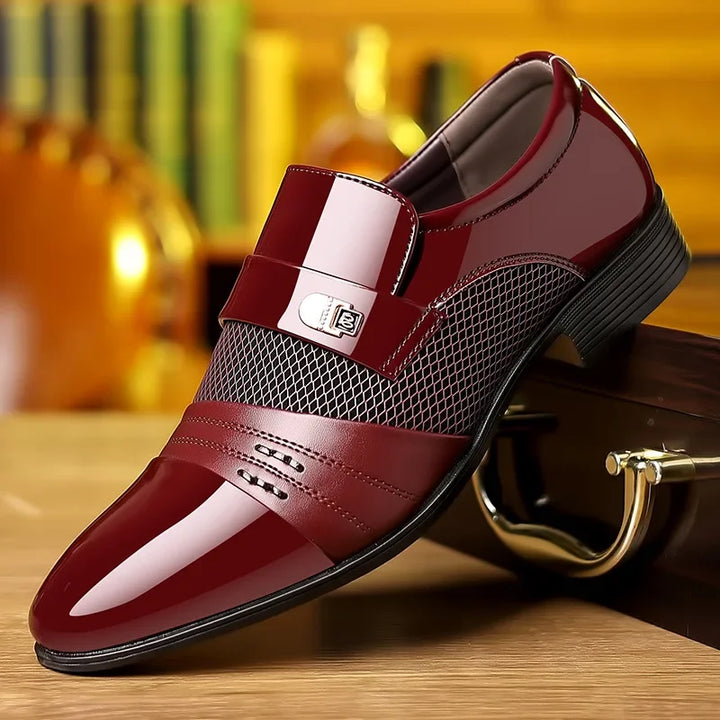 MILO™ | Męskie Sneakersy Skórzane z Grubą Podeszwą - Eliza©