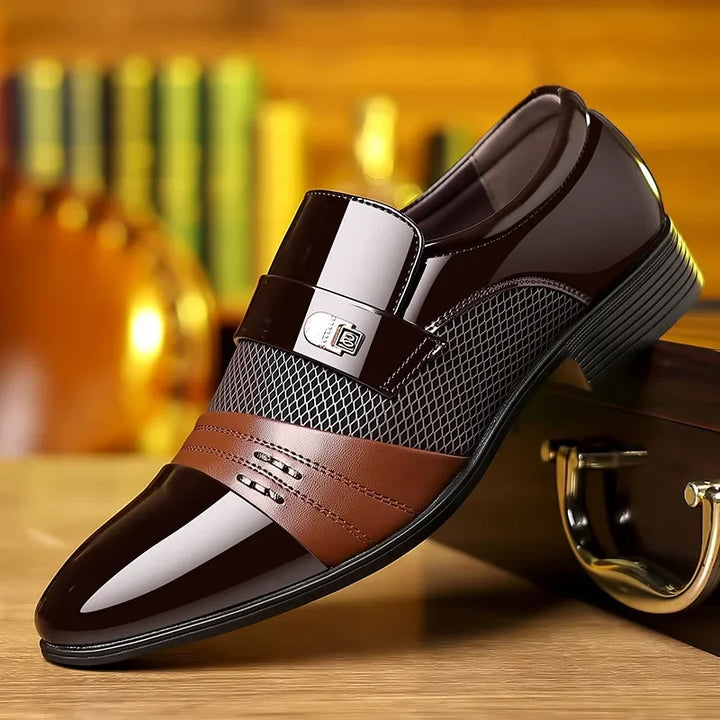 MILO™ | Męskie Sneakersy Skórzane z Grubą Podeszwą - Eliza©