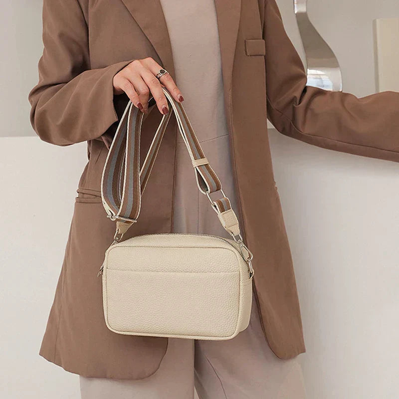 Nora™Elegancka kremowa torba codzienna