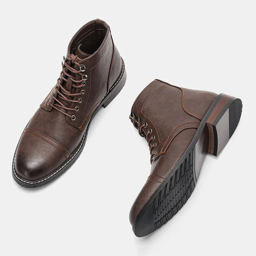 Eliza Keith | Vintage Derby Buty z Noskiem