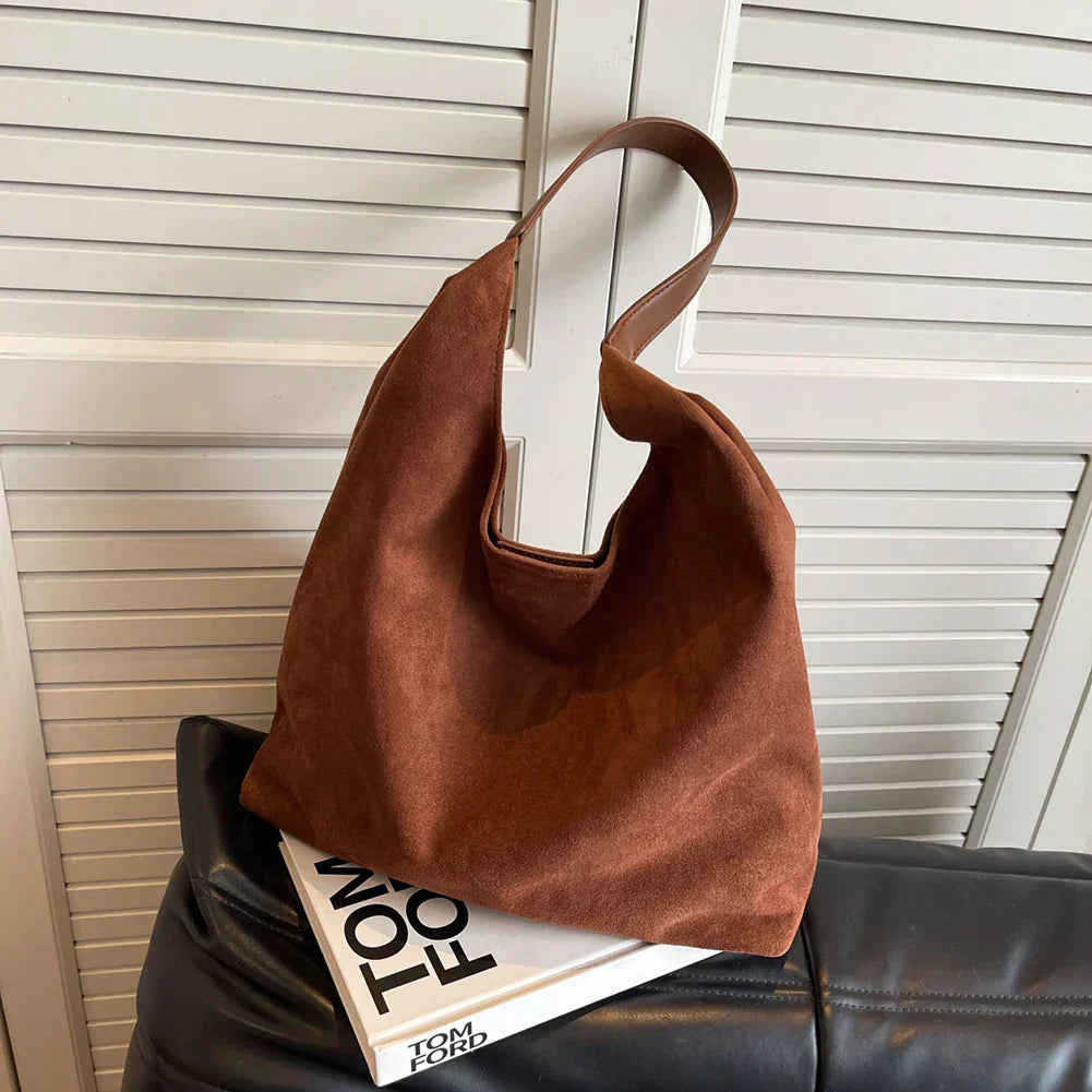 Freja™ – Elegancka, miękka torebka na ramię w zamszowym stylu