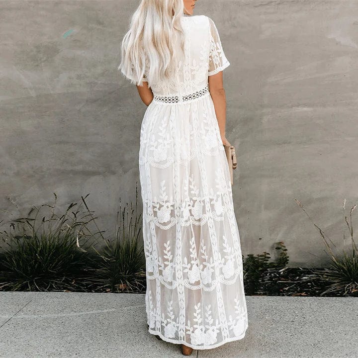 Anika™ | Koronkowa sukienka maxi w stylu Ibiza