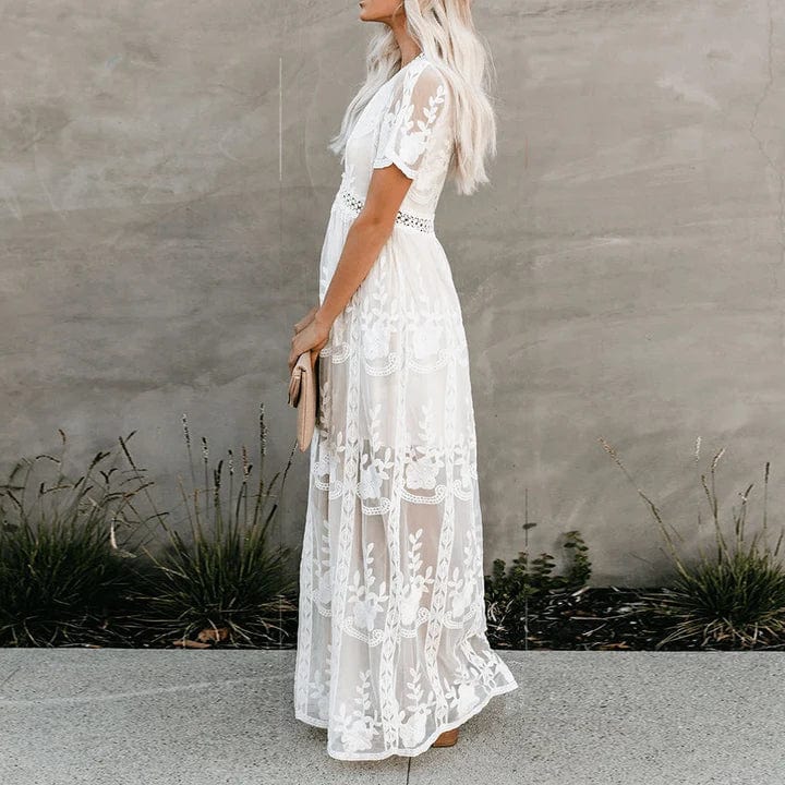 Anika™ | Koronkowa sukienka maxi w stylu Ibiza