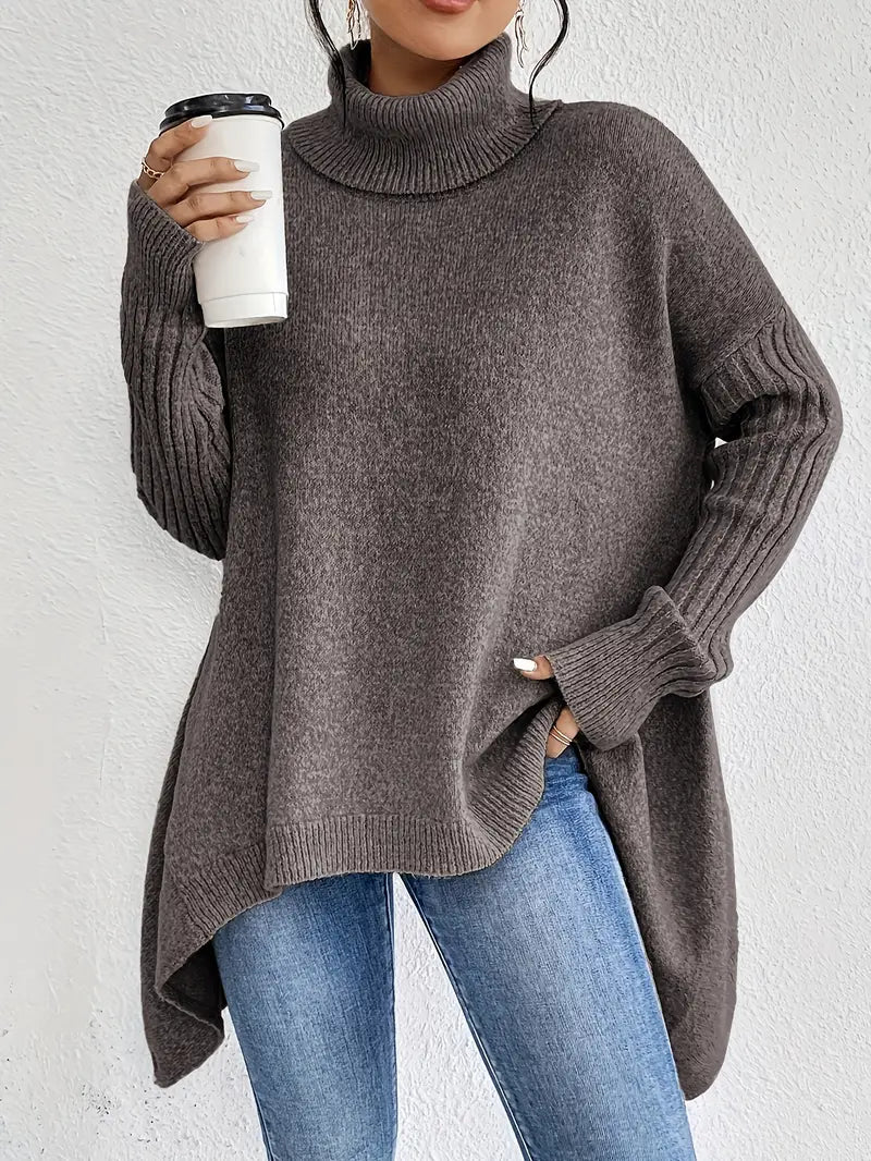 Brygida | Elegancki sweter z golfem
