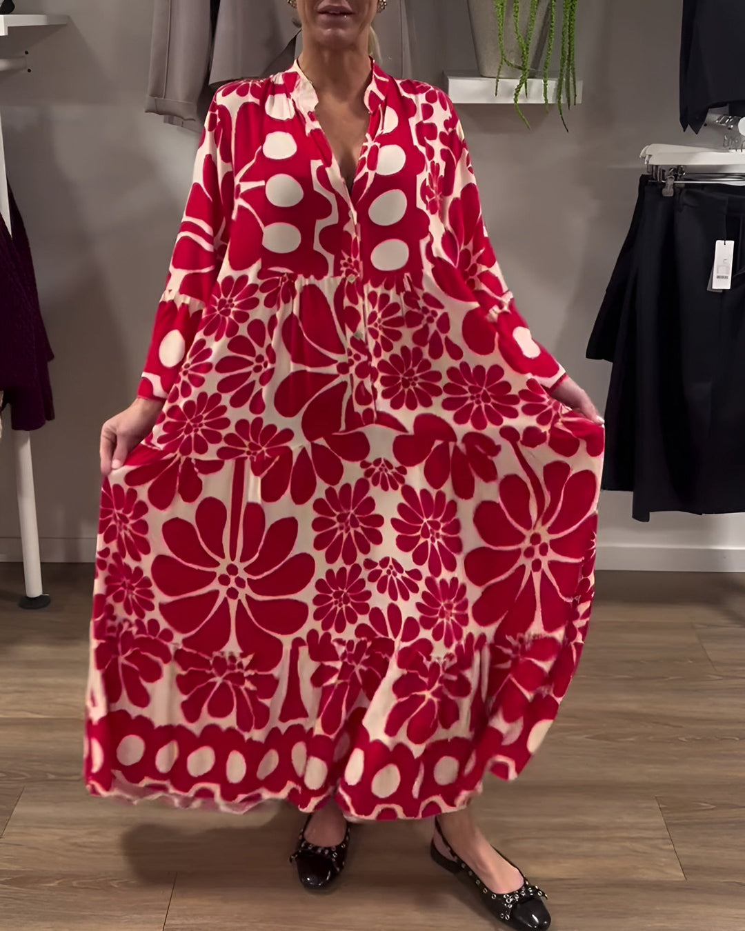 Marielle™ | Elegancka sukienka maxi w kwiaty