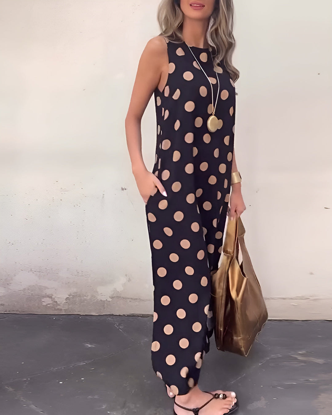 Roxane™ | Maxi sukienka w groszki