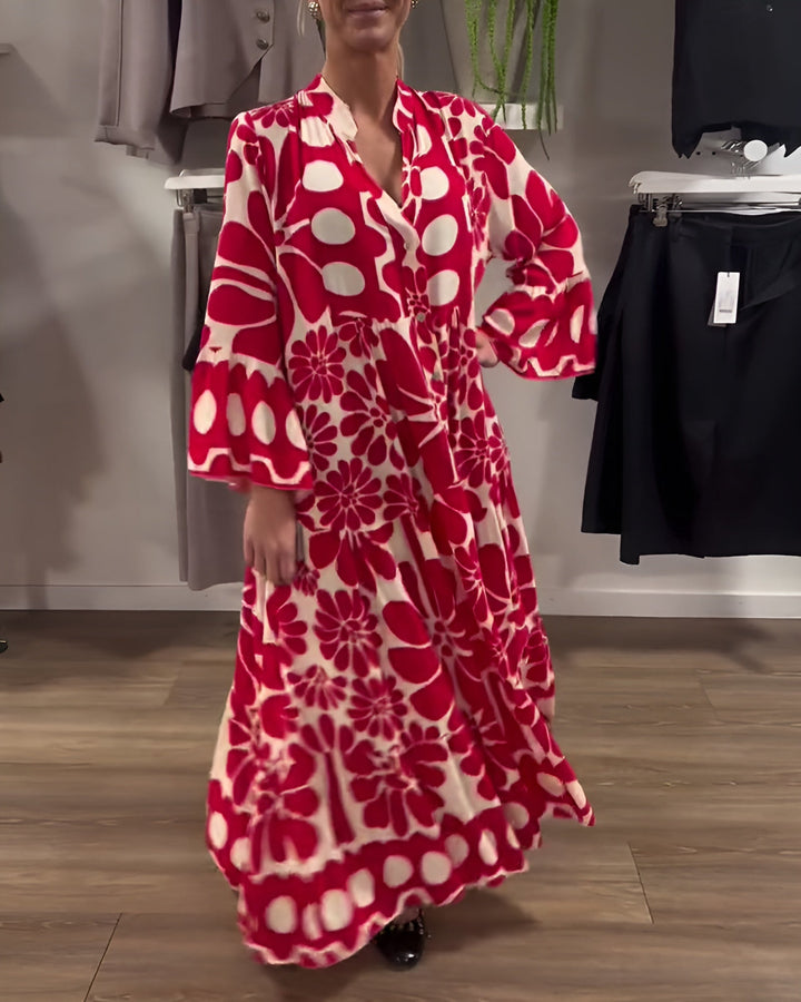 Marielle™ | Elegancka sukienka maxi w kwiaty