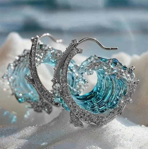 Oceana | Eleganckie kolczyki „Ocean Whisper”