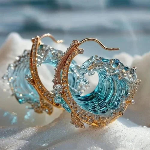 Oceana | Eleganckie kolczyki „Ocean Whisper”