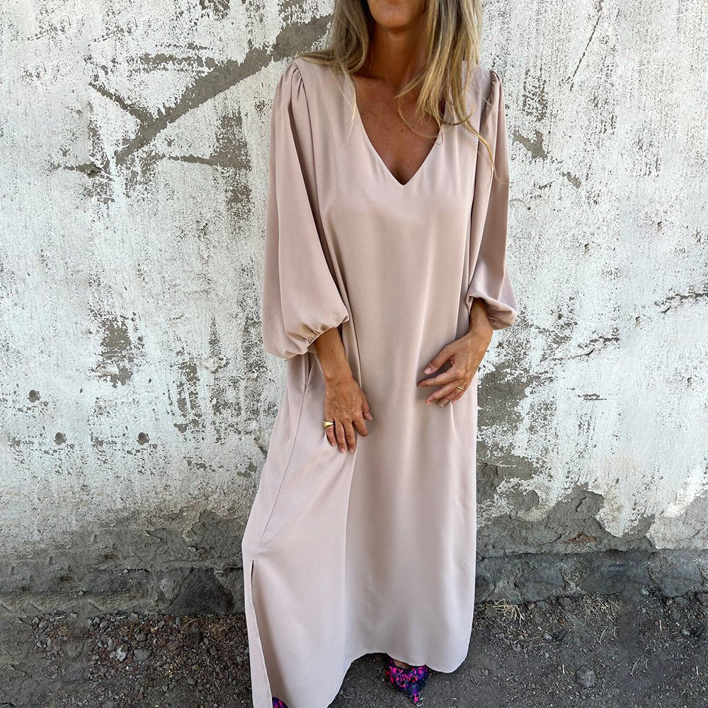 Lisana™ | Długa sukienka boho z kieszeniami