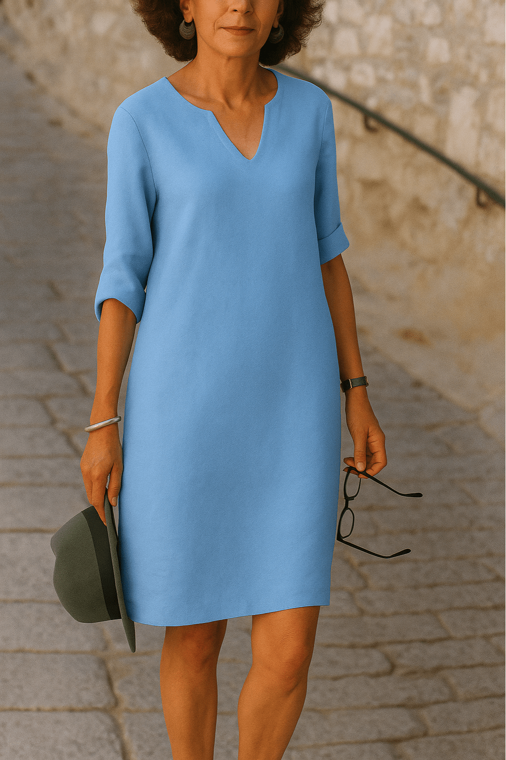 Liana™ | Elegancka sukienka z dekoltem w kształcie litery V