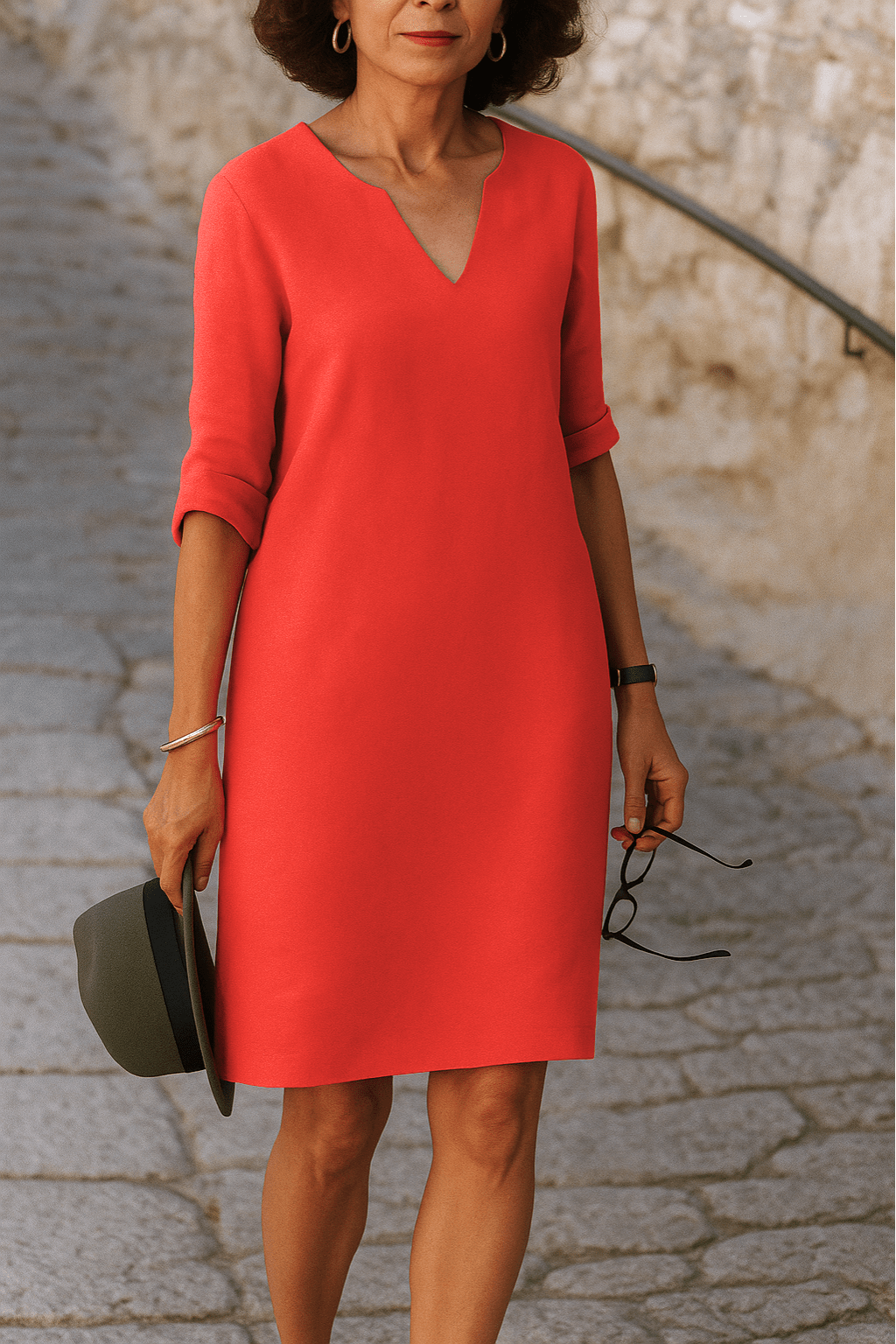 Liana™ | Elegancka sukienka z dekoltem w kształcie litery V